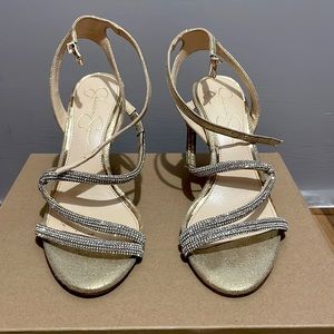 Size 8, color gold heels